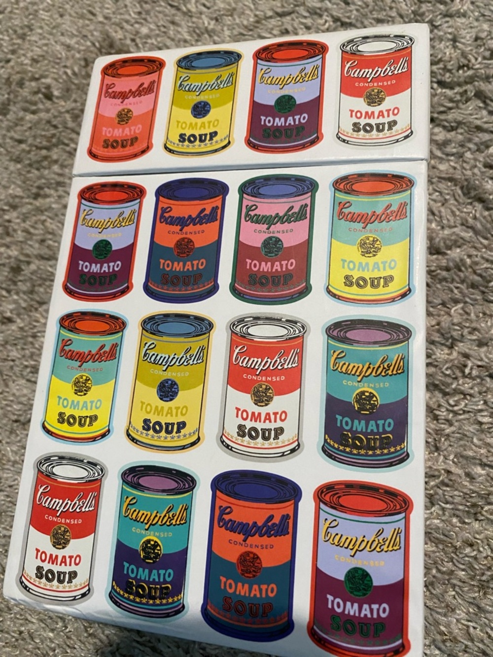 Andy Warhol Campbells soup art matching game